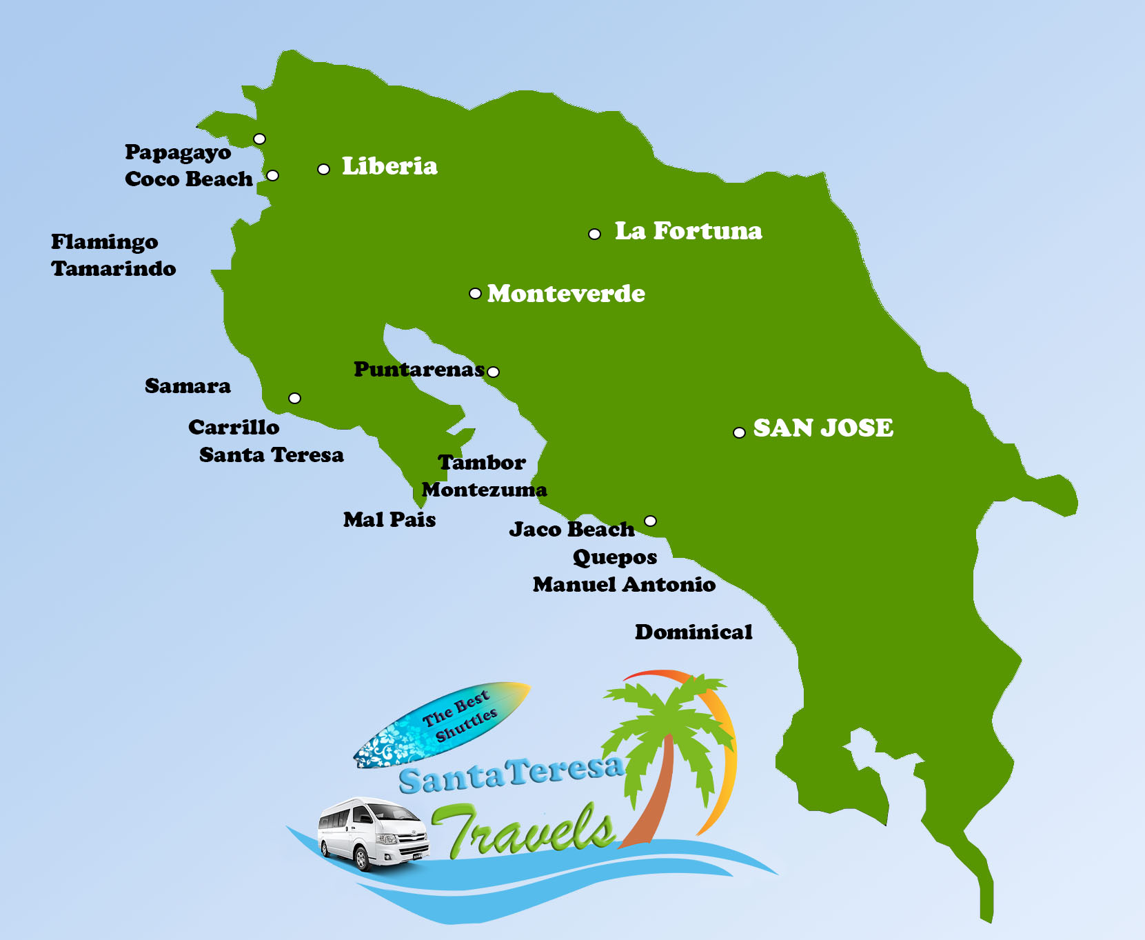 Santa Teresa Travels Routes